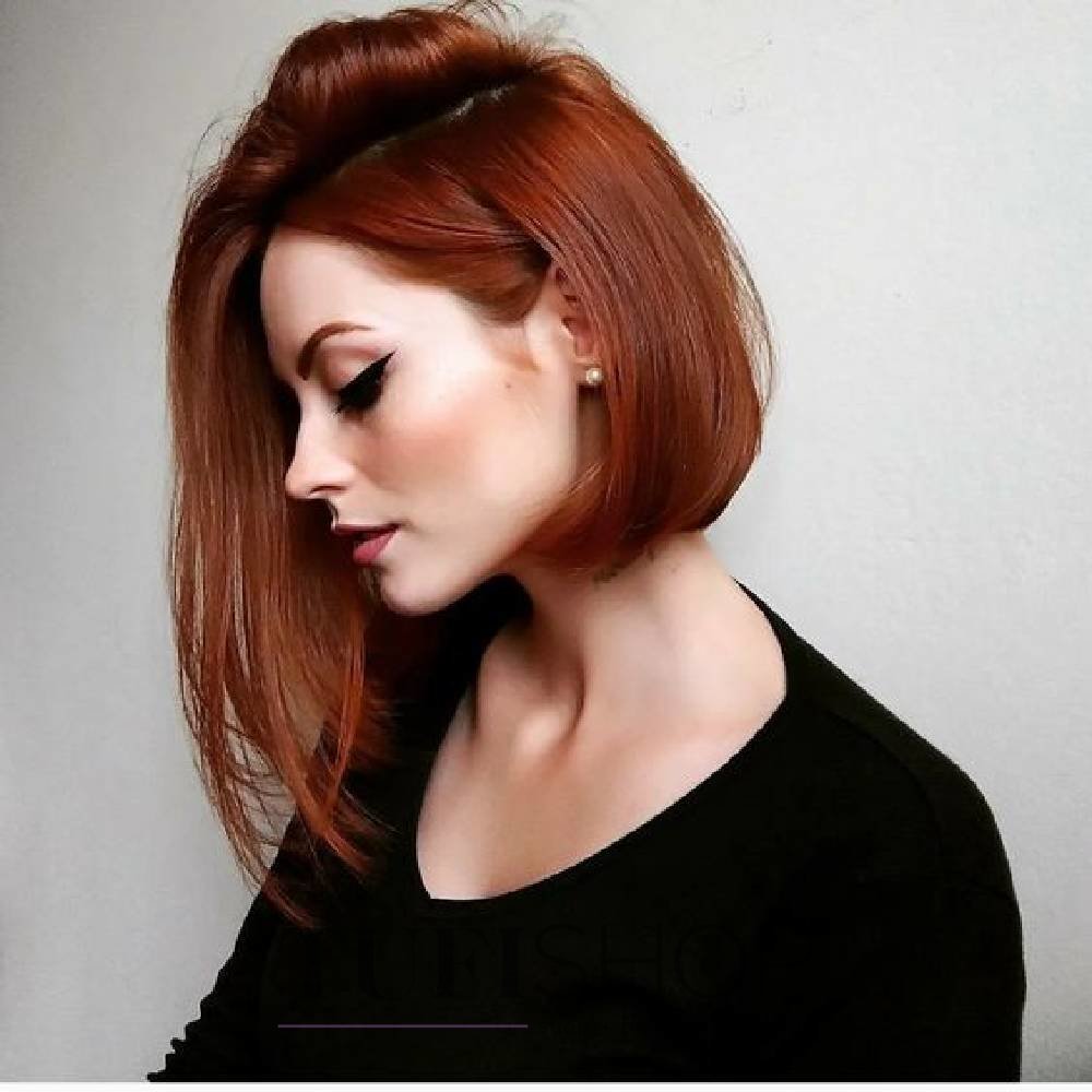 Короткие женские стрижки рыжие волосы (35 фото)