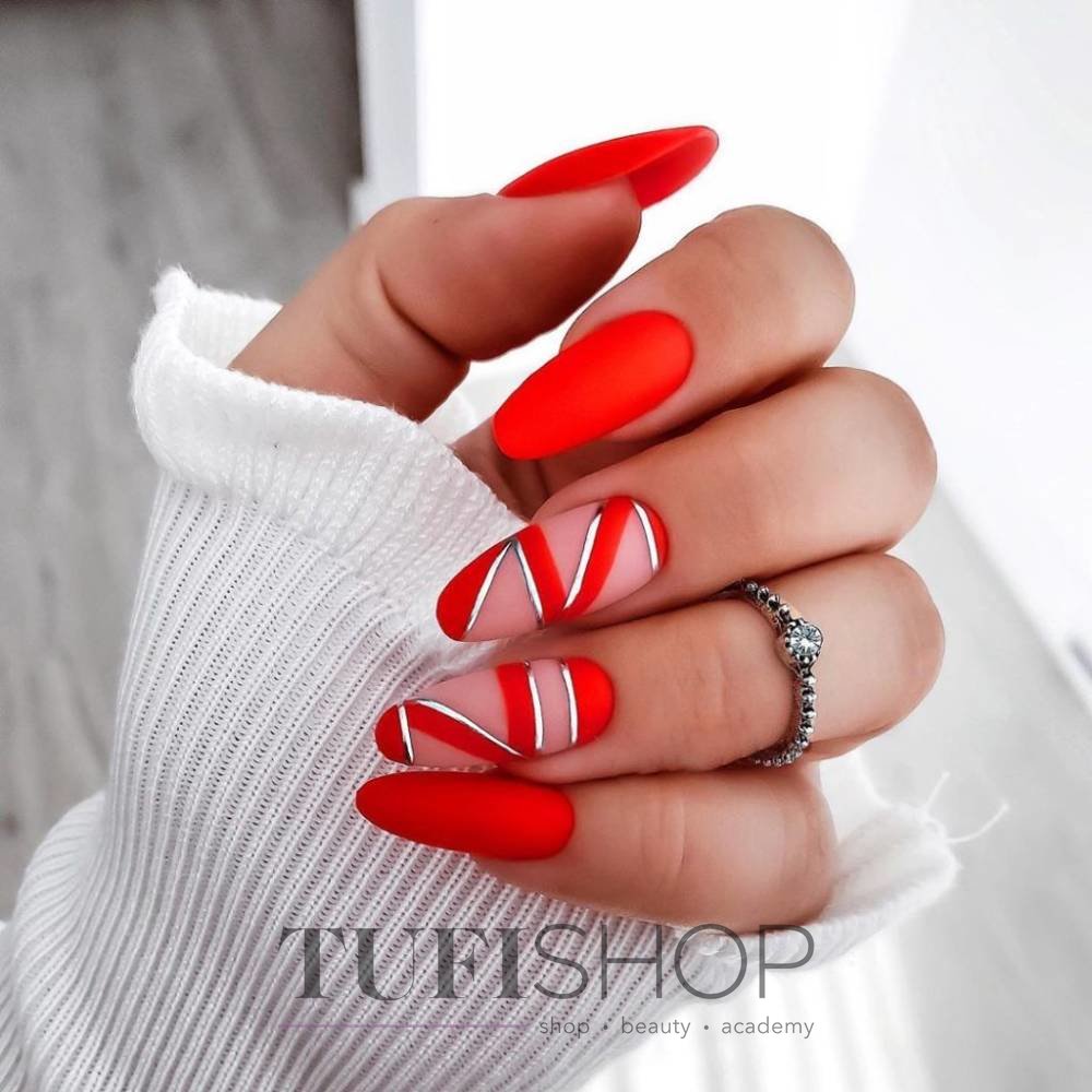 Красный маникюр | Red nails, Hot nails, Gel nails